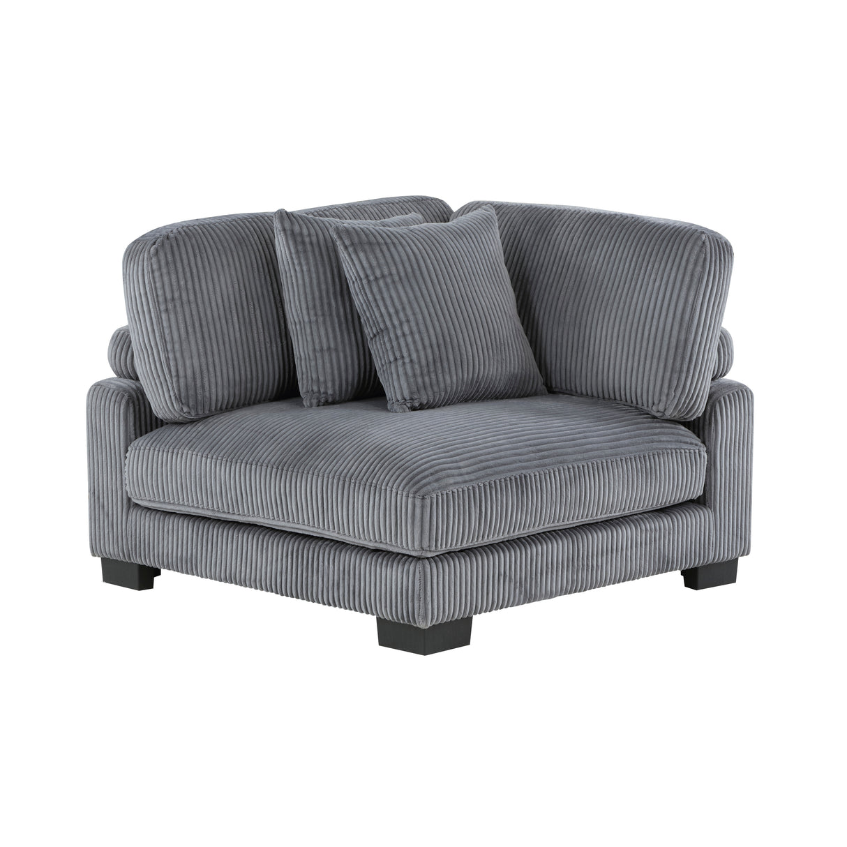 Traverse Gray Corduroy 6-Piece Modular Sectional with Ottoman from Homelegance - Luna Furniture