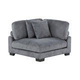 Traverse Gray Corduroy 2-Piece Loveseat from Homelegance - Luna Furniture