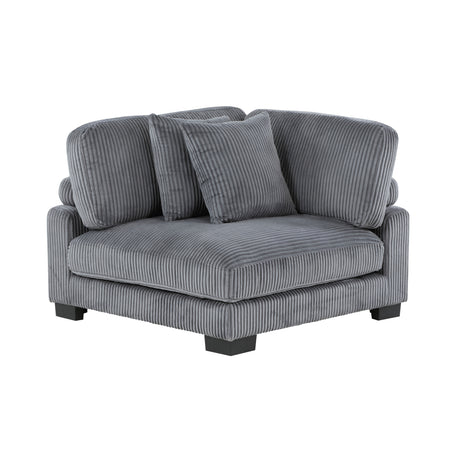 Traverse Gray Corduroy 2-Piece Loveseat from Homelegance - Luna Furniture