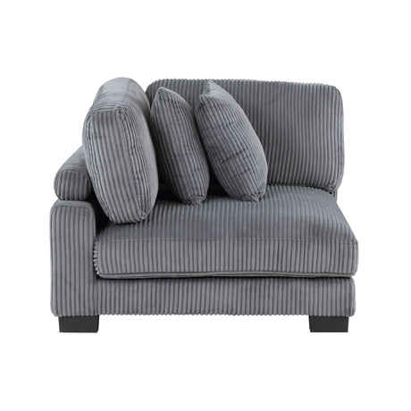 Traverse Gray Corduroy 5-Piece Modular Sectional from Homelegance - Luna Furniture