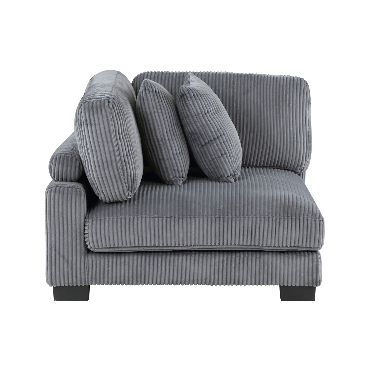 Traverse Gray Corduroy 3-Piece Sofa from Homelegance - Luna Furniture