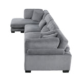 Traverse Gray 4-Piece Modular Sectional with Reversible Chaise from Homelegance - Luna Furniture