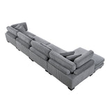 Traverse Gray 4-Piece Modular Sectional with Reversible Chaise from Homelegance - Luna Furniture