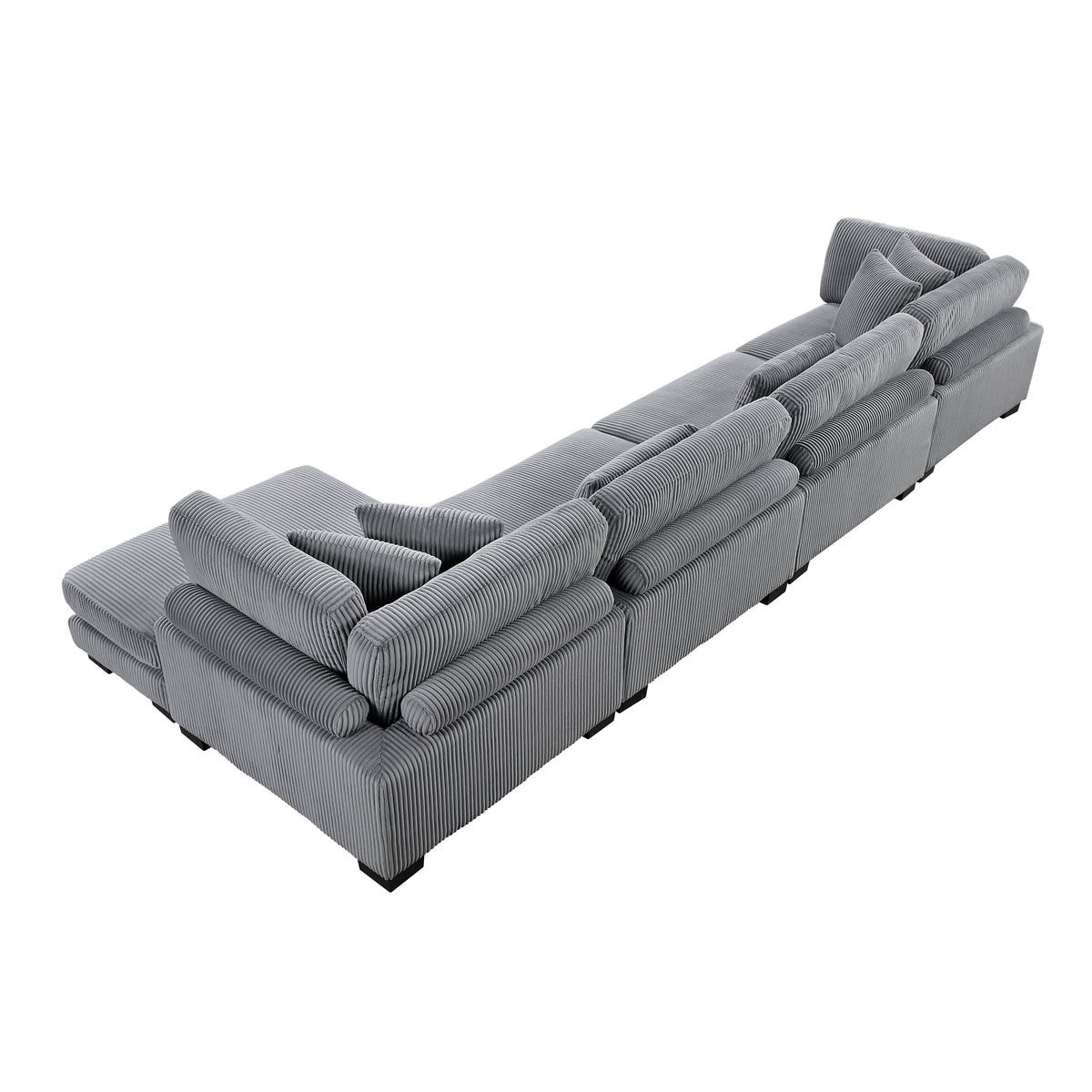 Traverse Gray 4-Piece Modular Sectional with Reversible Chaise from Homelegance - Luna Furniture