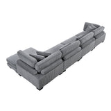 Traverse Gray 4-Piece Modular Sectional with Reversible Chaise from Homelegance - Luna Furniture