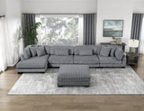 Traverse Gray Corduroy Armless Chair from Homelegance - Luna Furniture