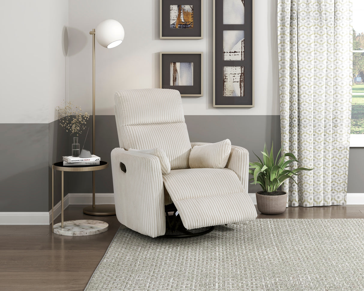 Traverse Beige Swivel Glider Reclining Chair from Homelegance - Luna Furniture