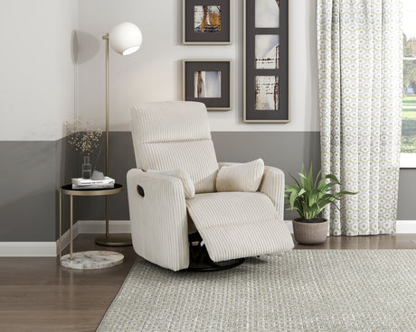 Traverse Beige Swivel Glider Reclining Chair from Homelegance - Luna Furniture