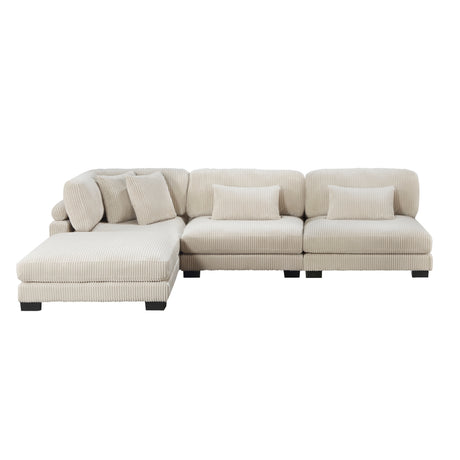 8555BE*2AC1CROT (4)4-Piece Modular Sectional with Ottoman from Homelegance - Luna Furniture