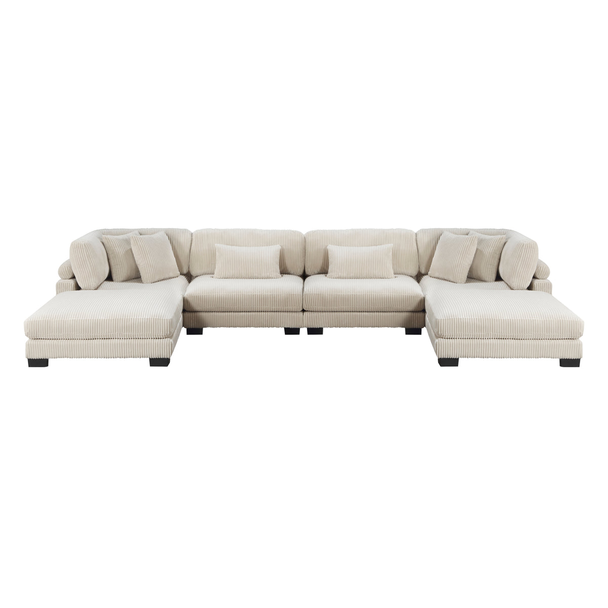 8555BE*2CR2AC2OT (6)6-Piece Modular Sectional with Ottomans from Homelegance - Luna Furniture