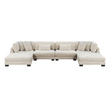8555BE*2CR2AC2OT (6)6-Piece Modular Sectional with Ottomans from Homelegance - Luna Furniture