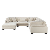 8555BE*3CR2ACOT (6)6-Piece Modular Sectional with Ottoman from Homelegance - Luna Furniture