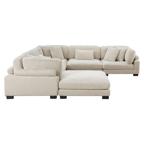 8555BE*3CR2ACOT (6)6-Piece Modular Sectional with Ottoman from Homelegance - Luna Furniture