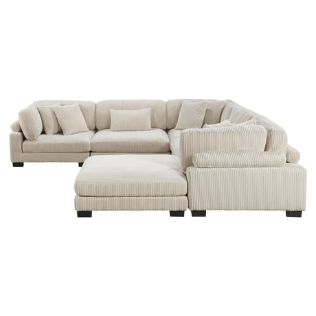 8555BE*3CR2ACOT (6)6-Piece Modular Sectional with Ottoman from Homelegance - Luna Furniture