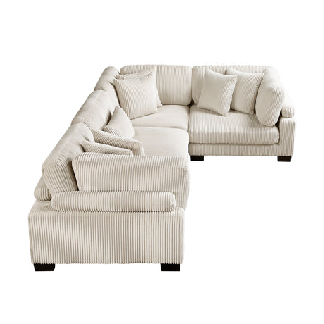 8555BE*3CRAC (4)4-Piece Modular Sectional from Homelegance - Luna Furniture