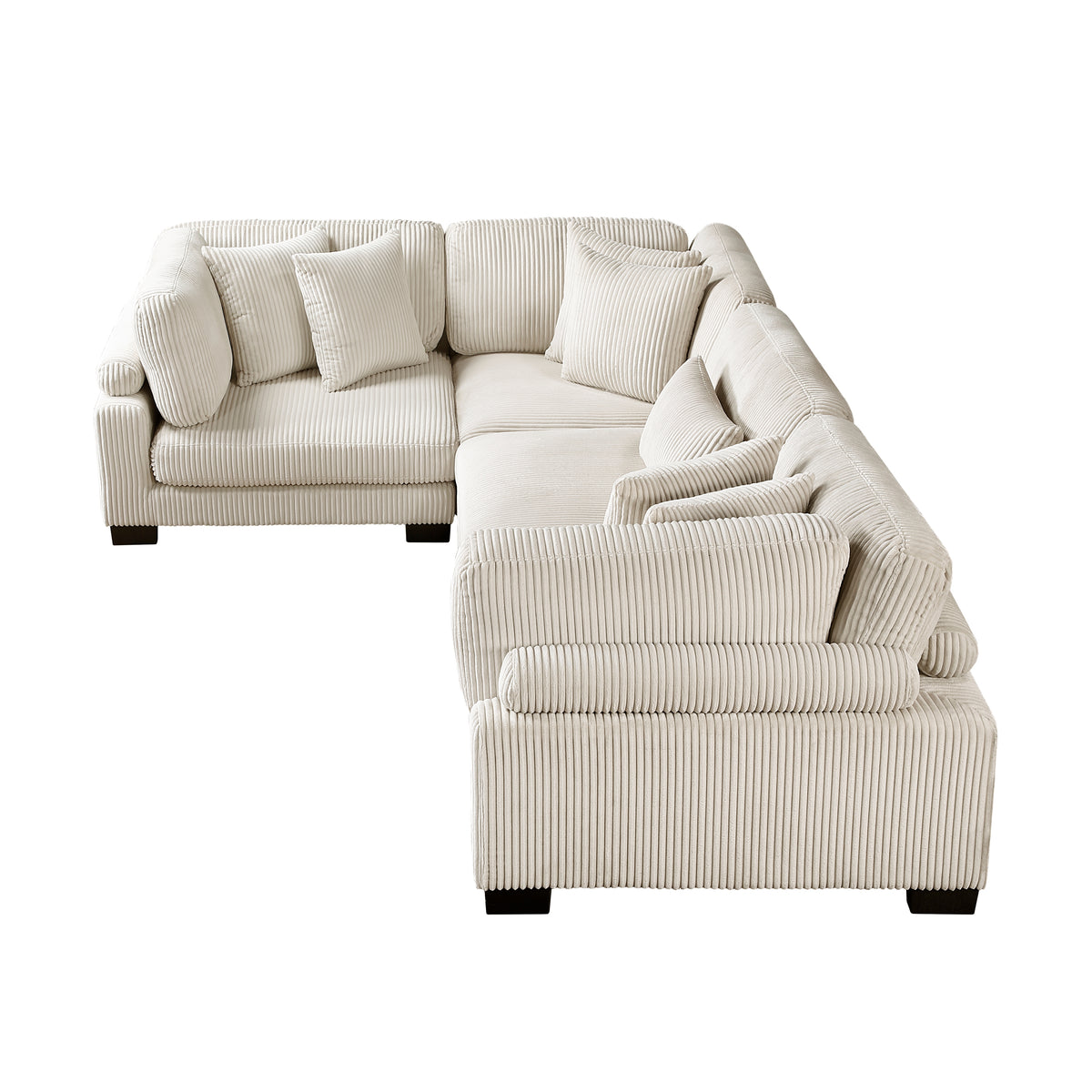 8555BE*3CRAC (4)4-Piece Modular Sectional from Homelegance - Luna Furniture