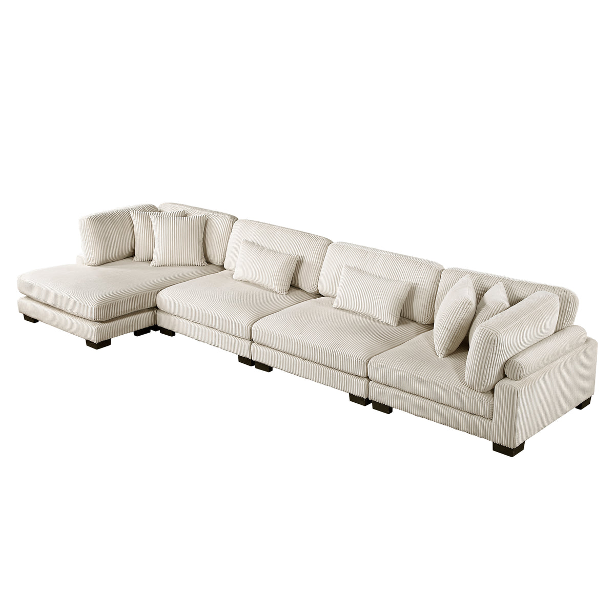 8555BE*CR2ACVC (4)4-Piece Modular Sectional with Reversible Chaise from Homelegance - Luna Furniture