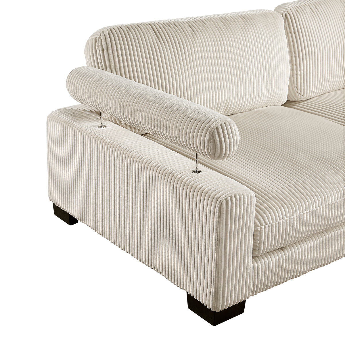 8555BE*CR2ACVCOT (5)5-Piece Modular Sectional with Reversible Chaise and Ottoman from Homelegance - Luna Furniture