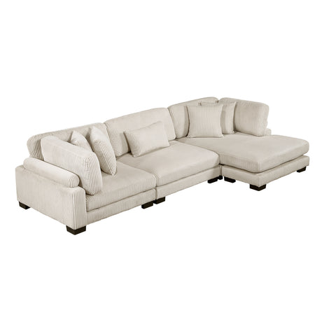8555BE*CRACVC (3)3-Piece Modular Sectional with Reversible Chaise from Homelegance - Luna Furniture