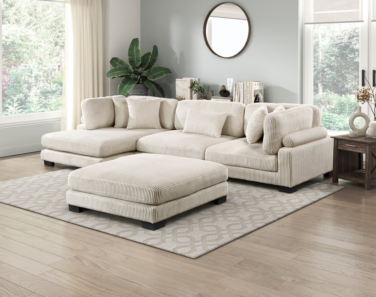 8555BE-VC Reversible Chaise from Homelegance - Luna Furniture