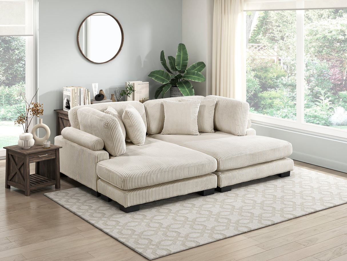 8555BE-VC Reversible Chaise from Homelegance - Luna Furniture