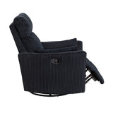 8555BK-1SW Swivel Glider Reclining Chair from Homelegance - Luna Furniture