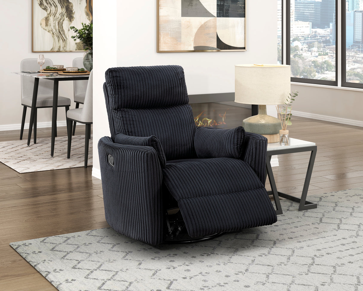8555BK-1SW Swivel Glider Reclining Chair from Homelegance - Luna Furniture
