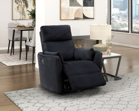 8555BK-1SW Swivel Glider Reclining Chair from Homelegance - Luna Furniture