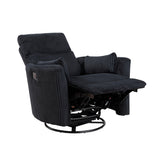 8555BK-1SW Swivel Glider Reclining Chair from Homelegance - Luna Furniture