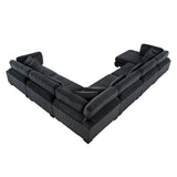 8555BK*2CR3ACVC (6)6-Piece Modular Sectional with Reversible Chaise from Homelegance - Luna Furniture