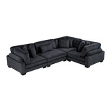 8555BK*3CRAC (4)4-Piece Modular Sectional from Homelegance - Luna Furniture