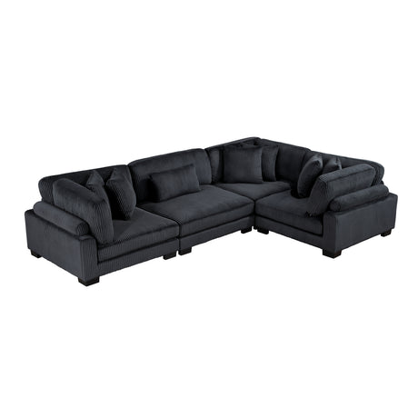 8555BK*3CRAC (4)4-Piece Modular Sectional from Homelegance - Luna Furniture