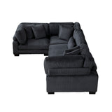 8555BK*3CRAC (4)4-Piece Modular Sectional from Homelegance - Luna Furniture