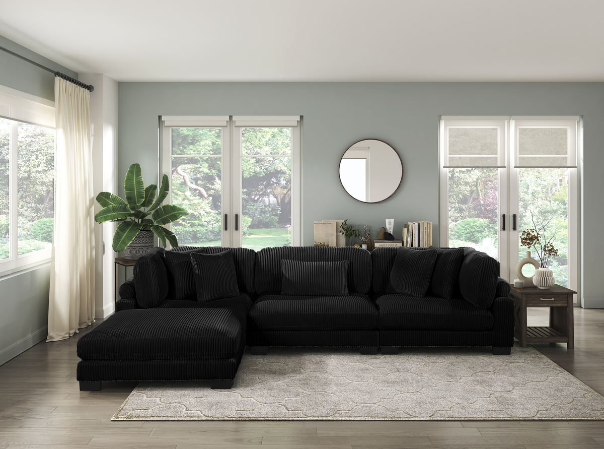 8555BK*4OT (4)4-PIECE MODULAR SECTIONAL WITH OTTOMAN from Homelegance - Luna Furniture