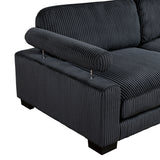8555BK*5OT (5)5-PIECE MODULAR SECTIONAL WITH OTTOMAN from Homelegance - Luna Furniture