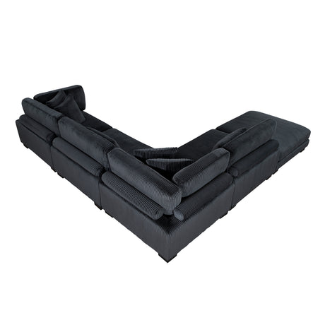 8555BK*5OT (5)5-PIECE MODULAR SECTIONAL WITH OTTOMAN from Homelegance - Luna Furniture