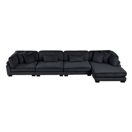 8555BK*CR2ACVC (4)4-Piece Modular Sectional with Reversible Chaise from Homelegance - Luna Furniture