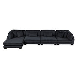 8555BK*CR2ACVC (4)4-Piece Modular Sectional with Reversible Chaise from Homelegance - Luna Furniture