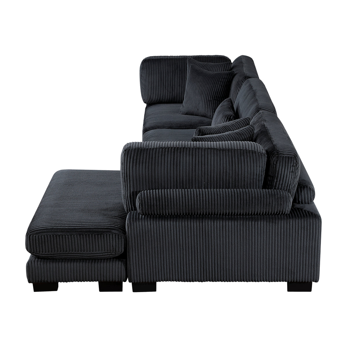 8555BK*CRACVC (3)3-Piece Modular Sectional with Reversible Chaise from Homelegance - Luna Furniture