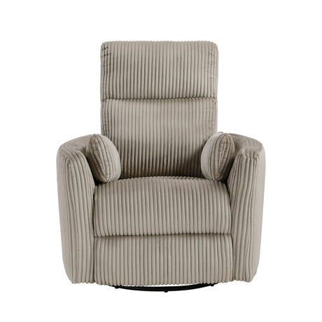 Traverse Gray Swivel Glider Reclining Chair from Homelegance - Luna Furniture