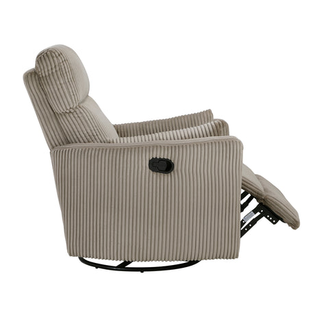 Traverse Gray Swivel Glider Reclining Chair from Homelegance - Luna Furniture