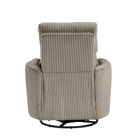 Traverse Gray Swivel Glider Reclining Chair from Homelegance - Luna Furniture