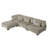 8555GB*2AC1CROT (4)4-Piece Modular Sectional with Ottoman from Homelegance - Luna Furniture