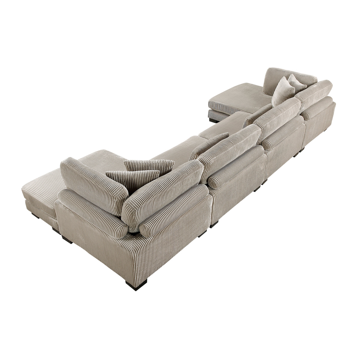8555GB*2AC2VC (4)4-Piece Modular Sectional with Reversible Chaise from Homelegance - Luna Furniture
