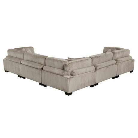 8555GB*2AC3CR (5)5-Piece Modular Sectional from Homelegance - Luna Furniture