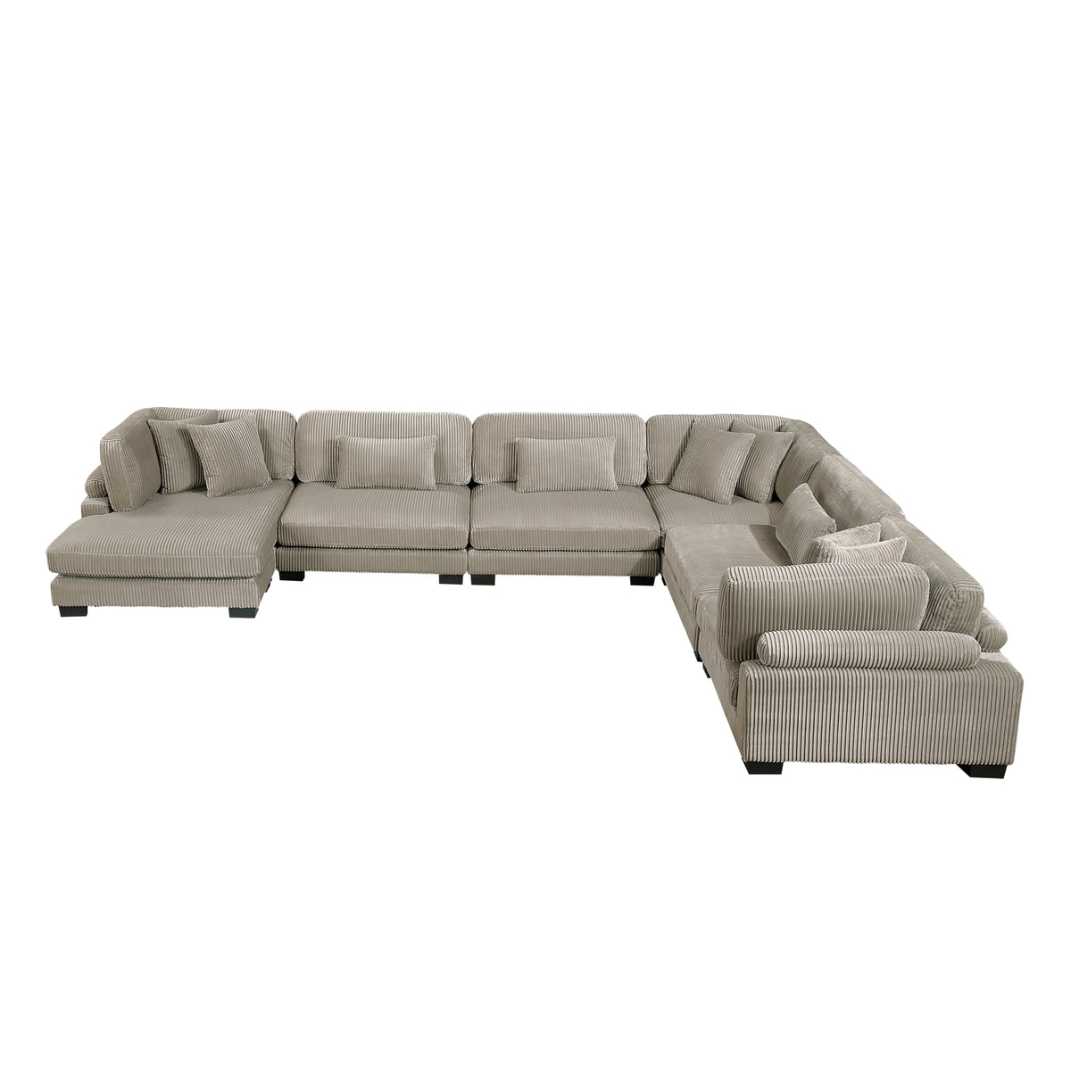 8555GB*2CR3ACVC (6)6-Piece Modular Sectional with Reversible Chaise from Homelegance - Luna Furniture