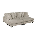 Traverse Taupe 2-Piece Chaise Lounge from Homelegance - Luna Furniture