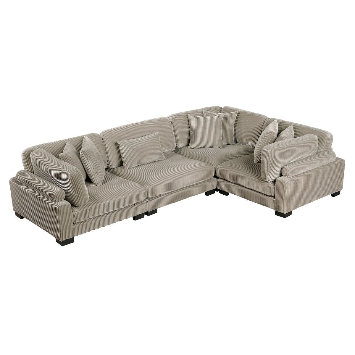 8555GB*3CRAC (4)4-Piece Modular Sectional from Homelegance - Luna Furniture