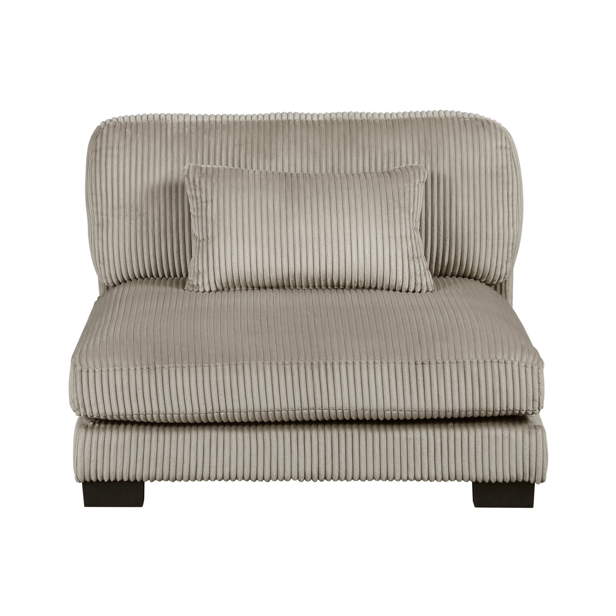 Traverse Taupe Armless Chair from Homelegance - Luna Furniture