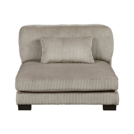 Traverse Taupe Armless Chair from Homelegance - Luna Furniture